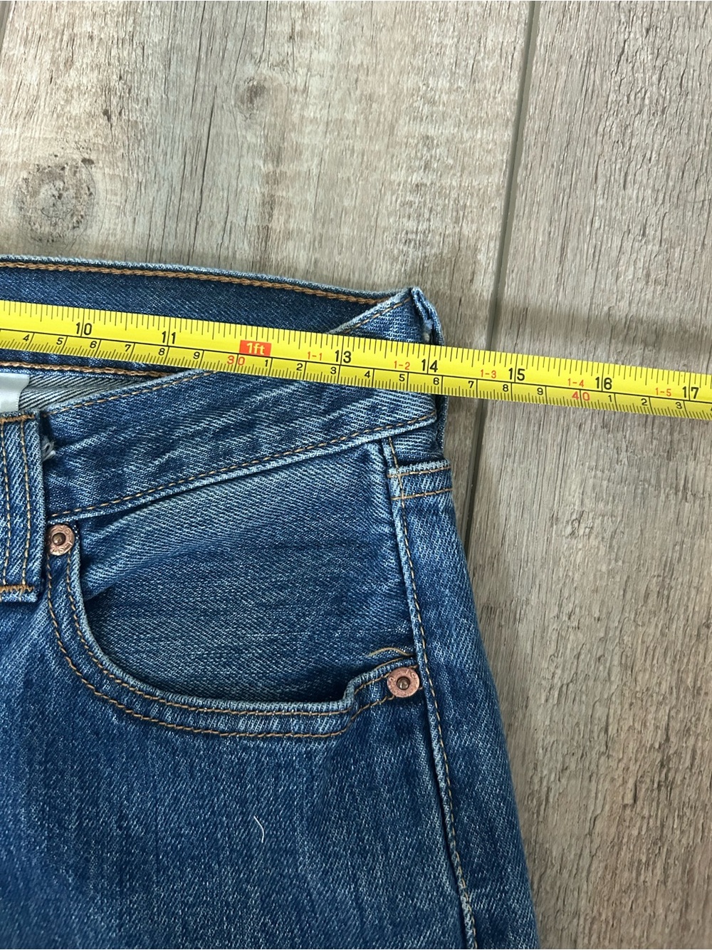 Levi's 501 Original Fit Men's Medium Blue Straight-Leg Jeans Size 29x30 - Picture 5 of 11